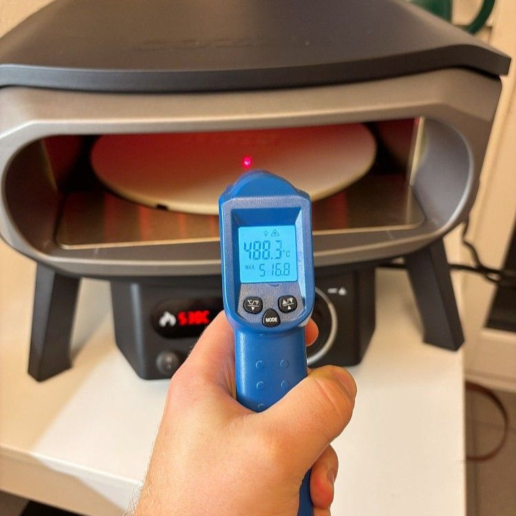 Cozze Premium Rotate mit Infrarotthermometer nach 25 Minuten