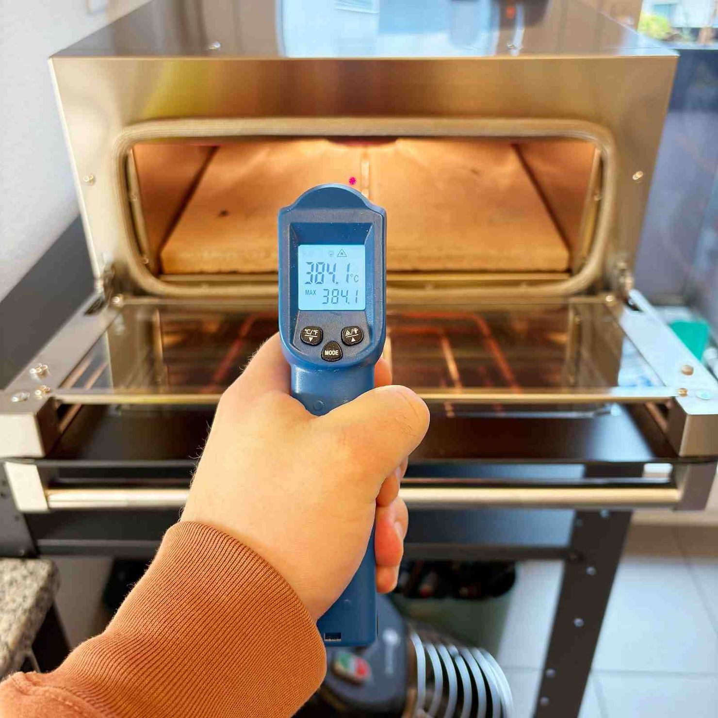 Macte Voyager Svizzera Temperatur nach 15 Minuten